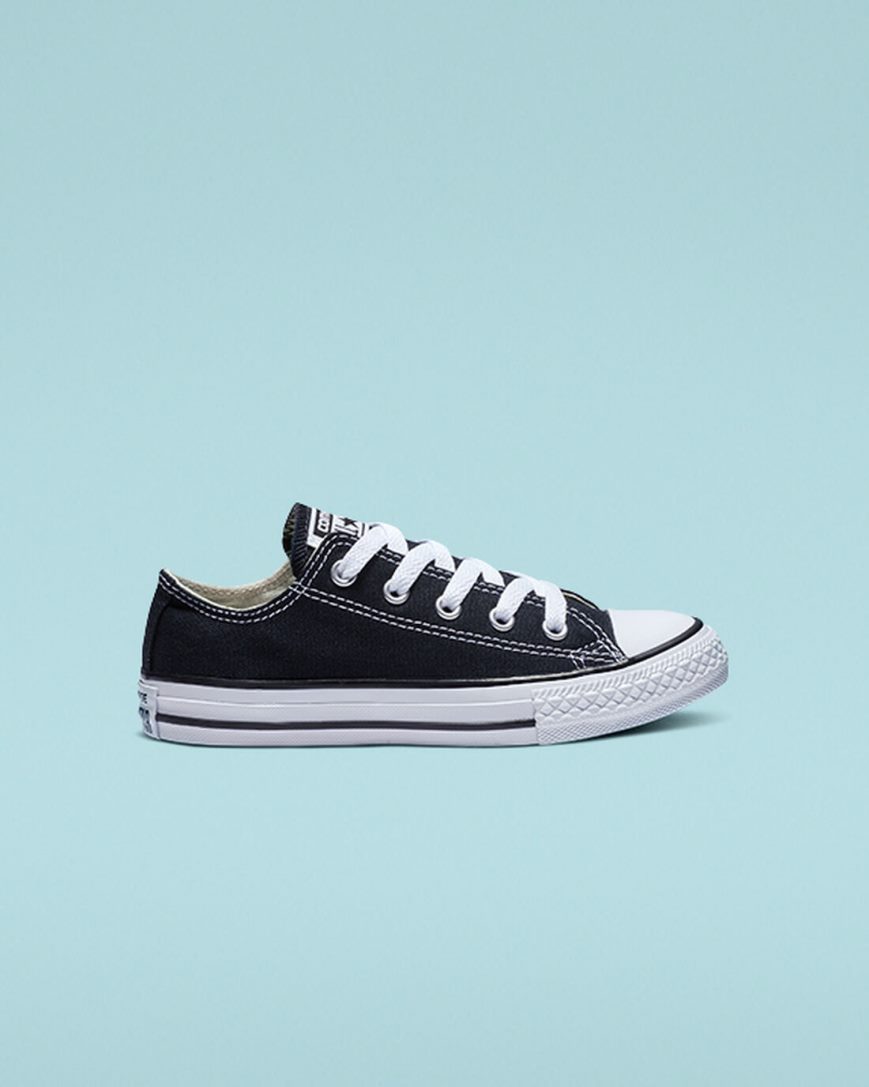 Tenis Converse Chuck Taylor All Star Classicos Cano Baixo Menina Pretas | PT U0810P4